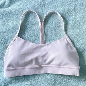 Lululemon Light Pink Flow Y Nulu Bra